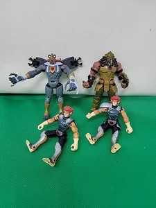 Bandai Cartoon Network Thunder Cats Action Figures Lino Tygra Lot Of 4 - Picture 1 of 5