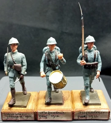 SEGOM FIGURINE III° REPUBLIQUE - INFANTERIE FRANCAISE 1916 WWI - Photo 1/2