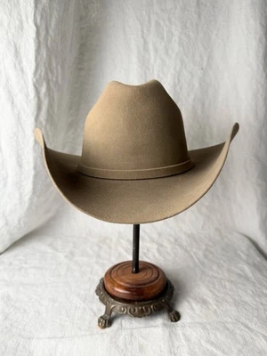 Nuevo Caqui 4X Castor Stetson Sombrero Vaquero 7 1/4 Foto 1 de 4