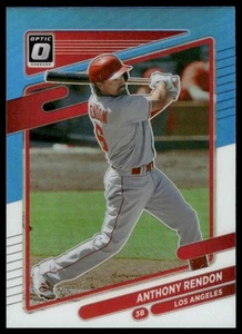 2021 Donruss Optic #132 Anthony Rendon Carolina Blue & White Los Angeles Angels - Picture 1 of 2