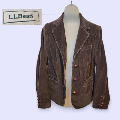 Vintage L.L.Bean Brown Corduroy Blazer Sport Coat Size Medium M - Image 1 of 4