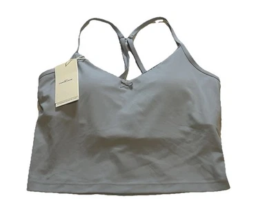 Lorna Jane Sweet Thing 组合全新运动胸罩绑带大号浅冰川蓝色全新带标签 — 第 1/4 张图片