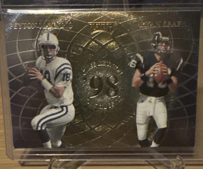 1998 Playoff Momentum SSD - Class Reunion Quads Manning, Moss, Enis, Leaf  (RC) - Image 1 of 2