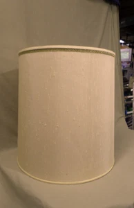 3856M Vintage Steifer Trommel Lampenschirm Medium Beige Groß 16 1/4" Hoch SCHÖNER ZUSTAND - Bild 1 von 9