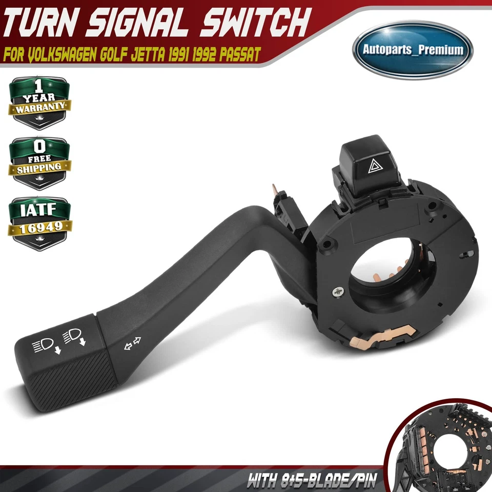 Interruptor de señal de giro para Volkswagen Golf Jetta 1991 1992 Passat 90-94 35795351301C Foto 1 de 4