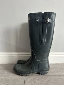 Unisex Hunter Wellies Original Tall Wellington Boots Dark Navy Size UK 8 - Picture 1 of 10