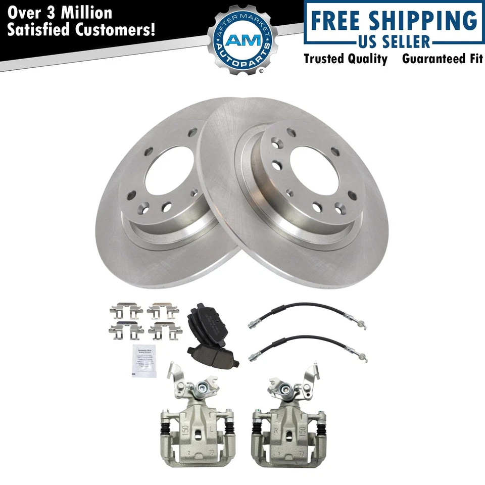 Pastilha de freio traseira e kit de rotor de cerâmica para 2009-2013 Mazda 6 - Imagem 1 de 4