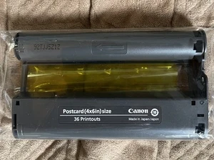 Original Canon OEM Postkarte (4 x 6 Zoll) Größe 36 Ausdrucke Tintenpatrone versiegelt. - Bild 1 von 2