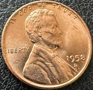 VEREINIGTE STAATEN 1958 - D DENVER POSTFRISCH LINCOLN WHEAT PENNY - Bild 1 von 2