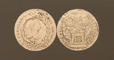 AUSTRIA 10 Kreuzer 1765 - Silver - Mint Vienna - Maria Theresa - Image 1 of 3