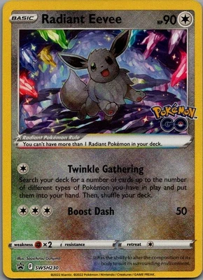 Radiant Eevee Promo SWSH: Sword & Shield Promo Cards SWSH230 NM - Image 1 of 2