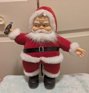 Vintage Rubber Face Santa Plüsch Puppe Coca Cola 1988 Rich’s von Francesca Co - Bild 1 von 7