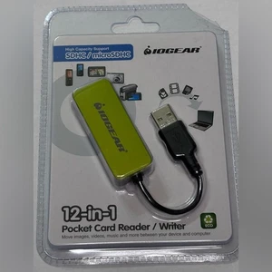 Green 12-in-1 Memory Card Reader - Picture 1 of 4