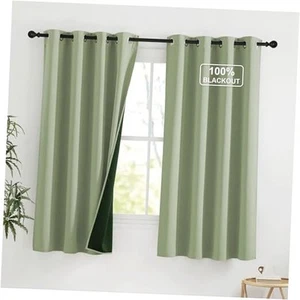 100% Blackout Curtains for Living Room, Thermal Insulated Plylux Full - Picture 1 of 7