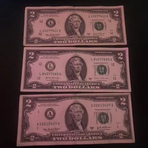 2003-A $2 Dollar Note Circulated, Rare $2 Bank Note, Good Condition - Picture 1 of 2