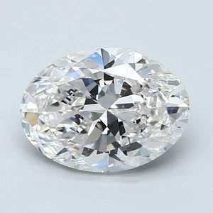 Oval Cut 2.01 CT Certified GIA Natural Mined Diamond Loose G color VS1 clarity - Picture 1 of 2