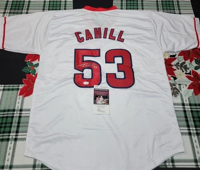 Angels Trevor Cahill Autograph Custom Jersey JSA Authentication Mint Condition - Image 1 of 3