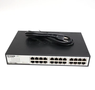 D-Link DGS-1024D 24-Port Gigabit Ethernet Switch w/Cable - Image 1 of 4