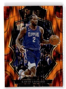 2022-23 Panini Select Kawhi Leonard #165 Orange Flash Prizms Clippers - Picture 1 of 2