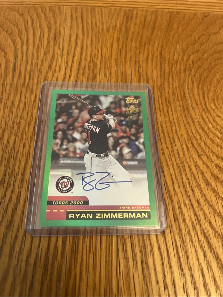 2024 Topps Archives - 2000 Fan Favorites Autographs Ryan Zimmerman #00FF-RZ (AU) - Image 1 of 2