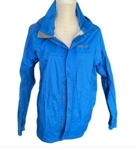 MARMOT MEN'S PRECIP BANTAMWEIGHT WATERPROOF RAIN JACKET DARK AZURE Size M - Picture 1 of 9
