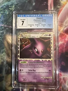 POKEMON TCG ESPEON PRIME 81/90 UNDAUNTED HOLO CGC 7.5 NEAR MINT+!! - Picture 1 of 2