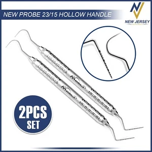 Dental Explorer-Probe 23/15UNC Hollow Handle, High Quality Dental Instruments X2 - Picture 1 of 2
