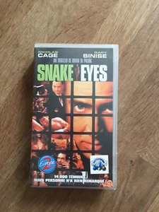 CASSETTE VIDEO VHS CINEMA snake eyes nicolas cage gary sinise NEUF - Photo 1/2