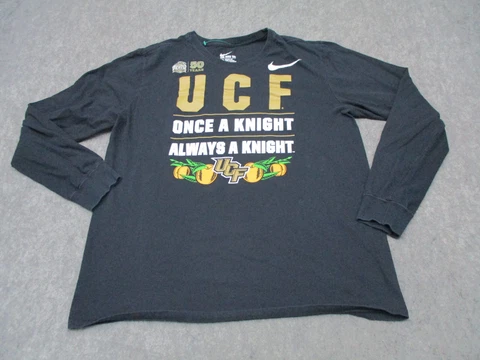 Nike UCF Knights Shirt Mens Extra Large Black Peach Bowl College Football Tee Cover