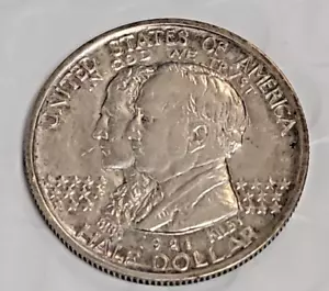 1921 Alabama Centennial Classic Commemorative Silver Half Dollar AU D502 - Picture 1 of 6