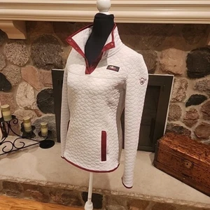 Moosejaw Mountaineering Größe Small Damen 1/4 Druckknopf Stepppullover - Bild 1 von 14