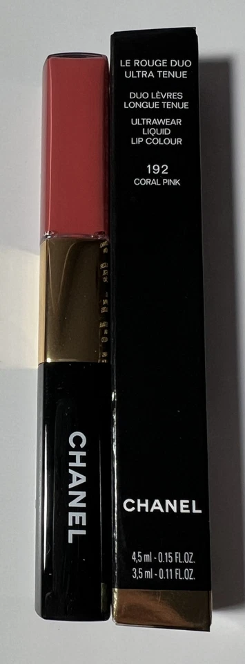 Chanel LE ROUGE DUO ULTRA TENUE Ultrawear Liquid Lip Color 192 CORAL PINK
