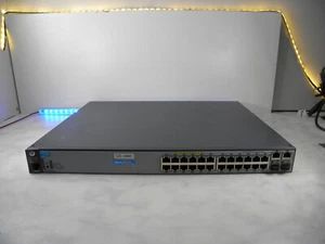 HP J9625A 2620-24-PoE+ Switch 24 Port PoE HP NO RACK EARS UK FREE P&P #LA - Picture 1 of 4