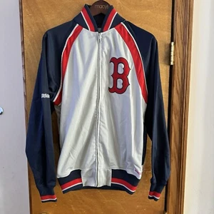 Boston Red Sox Herren Stitches Trainingsjacke MLB grau/marine Größe Small - Bild 1 von 9
