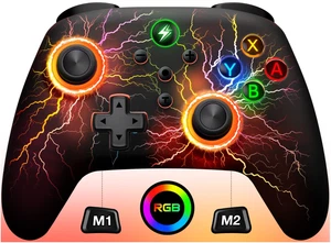 Wireless Switch Pro Controller LED Ligh For Nintendo Switch Accessories / iOS - Picture 1 of 8