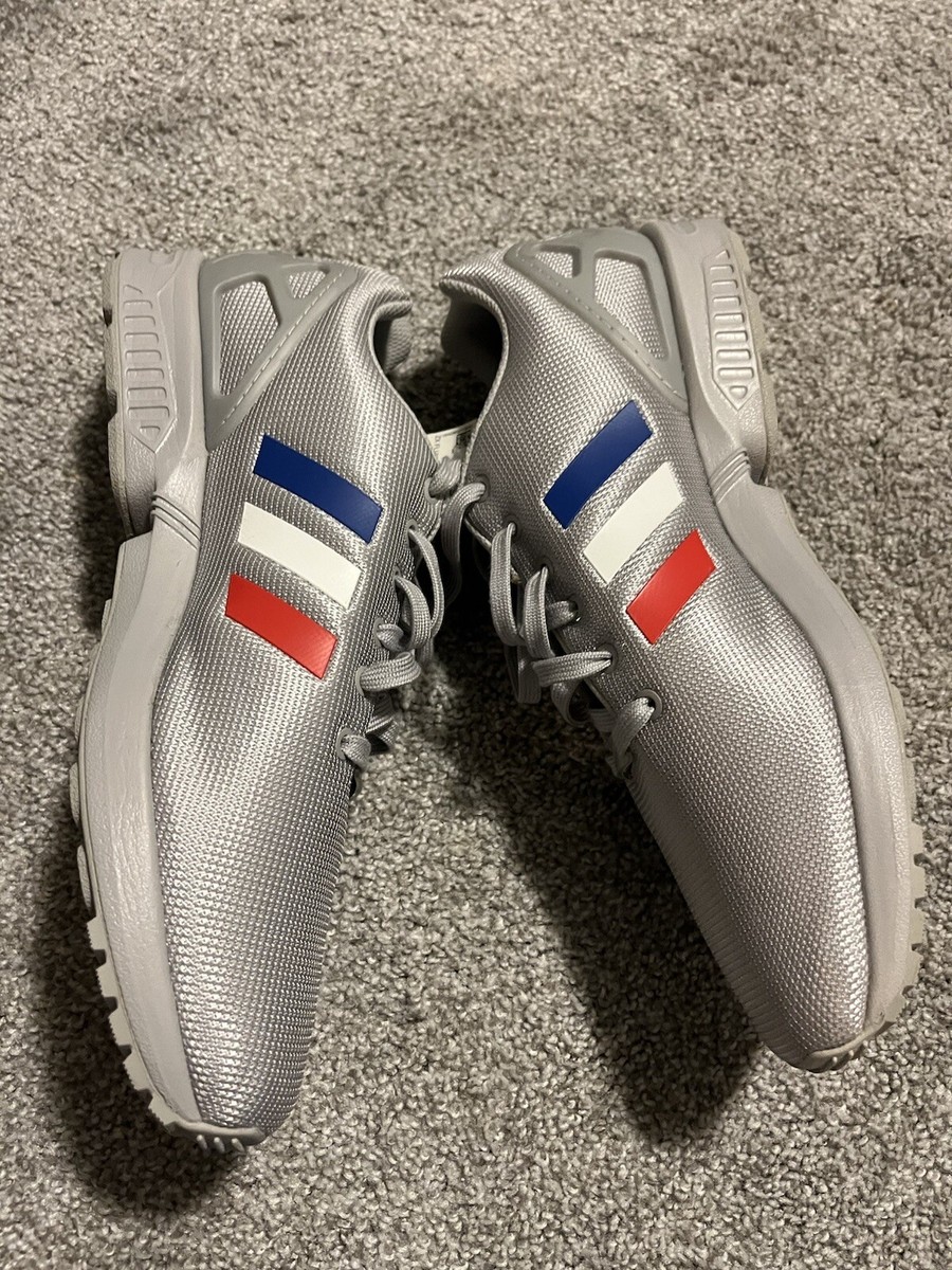 adidas ZX Flux Grey Black Royal Red for Sale | Authenticity adidas ZX Flux Grey Black Royal Red for Sale | Authenticity