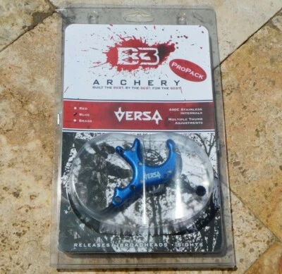 🌟🎈 B3 ARCHERY VERSA Pro Pack Release 3 or 4 fingers - Blue - VRSA-ALPP-BL 🌟 - Image 1 of 3