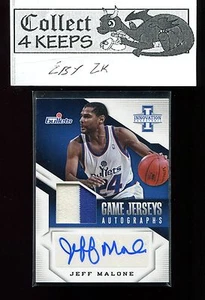 2013-14 Innovation Game Jersey Autographs Prime #32 Jeff Malone Bullets #D 12/25 - Bild 1 von 2