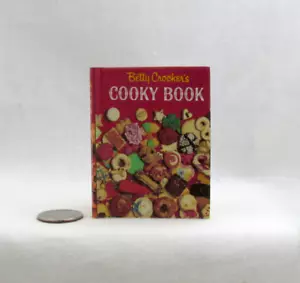 Libro de cocina BETTY CROCKER NAVIDAD escala 1:4 ilustrado legible libro en miniatura - Imagen 1 de 9