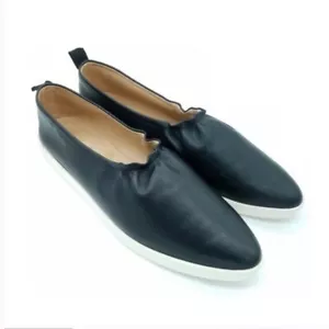 Mocassino Pure Jill taglia 9,5 nero slip on scarpe basse punta mandorla pelle elasticizzato top - Foto 1 di 8