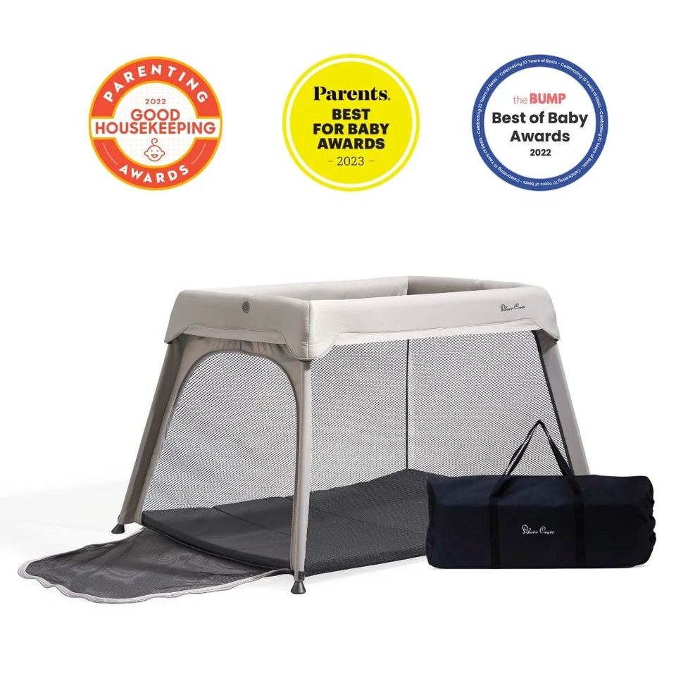 Silver Cross Sleep &  Go  Travel Crib Lightweight Playyard & Playpen Newborn+ - Image 1 of 4