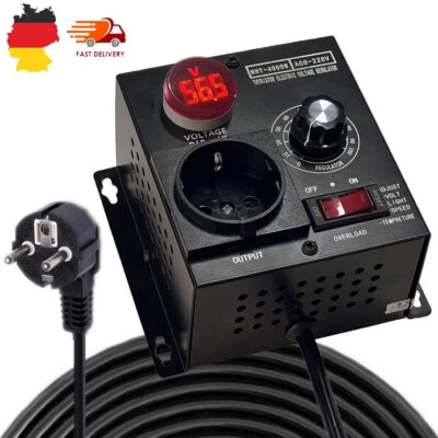 MARKENLOS Drehzahlregler Wechselstrom SCR Spannungsregler AC 230V 4000W Voltage Regulator
