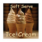 Food Truck Decals Soft Serve Ice Cream Retail Concession Concession Sign Brown