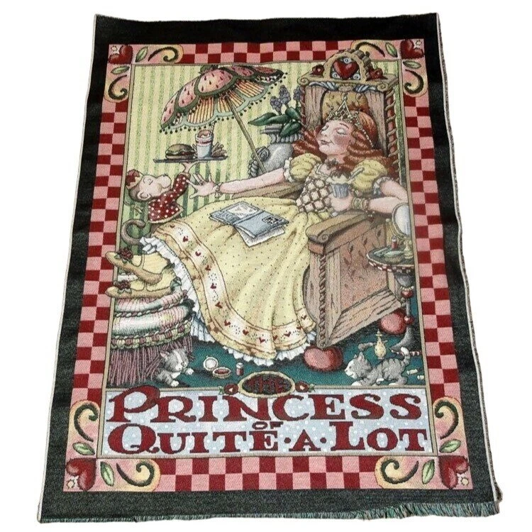 Mary Engelbreit Princess of Quite-A-Lot Crafters Гобелен Остатки Настенной Ткани - Изображение 1 из 1