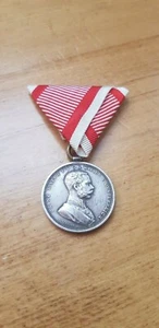 FRANZ JOSEPH BRAVERY MEDAL SILVER GRADE II CLASS DER TAPFERKEIT - Picture 1 of 6