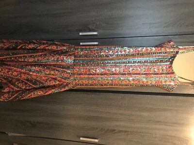 Vestido de cóctel para mujer graduación/boda vestido multicolor largo Foto 1 de 4