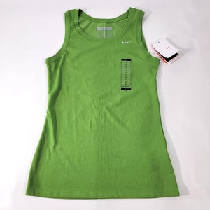 Nike Womens Tank Top Size Small Green Nike Dry-FIT Logo Tennis Sports Style NWT - Picture 1 of 11