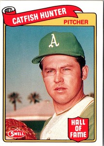 1989 Swell Baseball Greats Catfish Hunter #10 Oakland Athletics Baseball Card