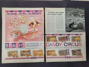 VTG 1964 Orig Magazine Ad 2pg It's Fun It's Brach's Candy Summer & Spring Circus - Picture 1 of 1