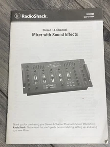 RadioShack Handbuch für 32-026 4-Kanal USB Stereo Mixer mit Soundeffekten - Bild 1 von 4